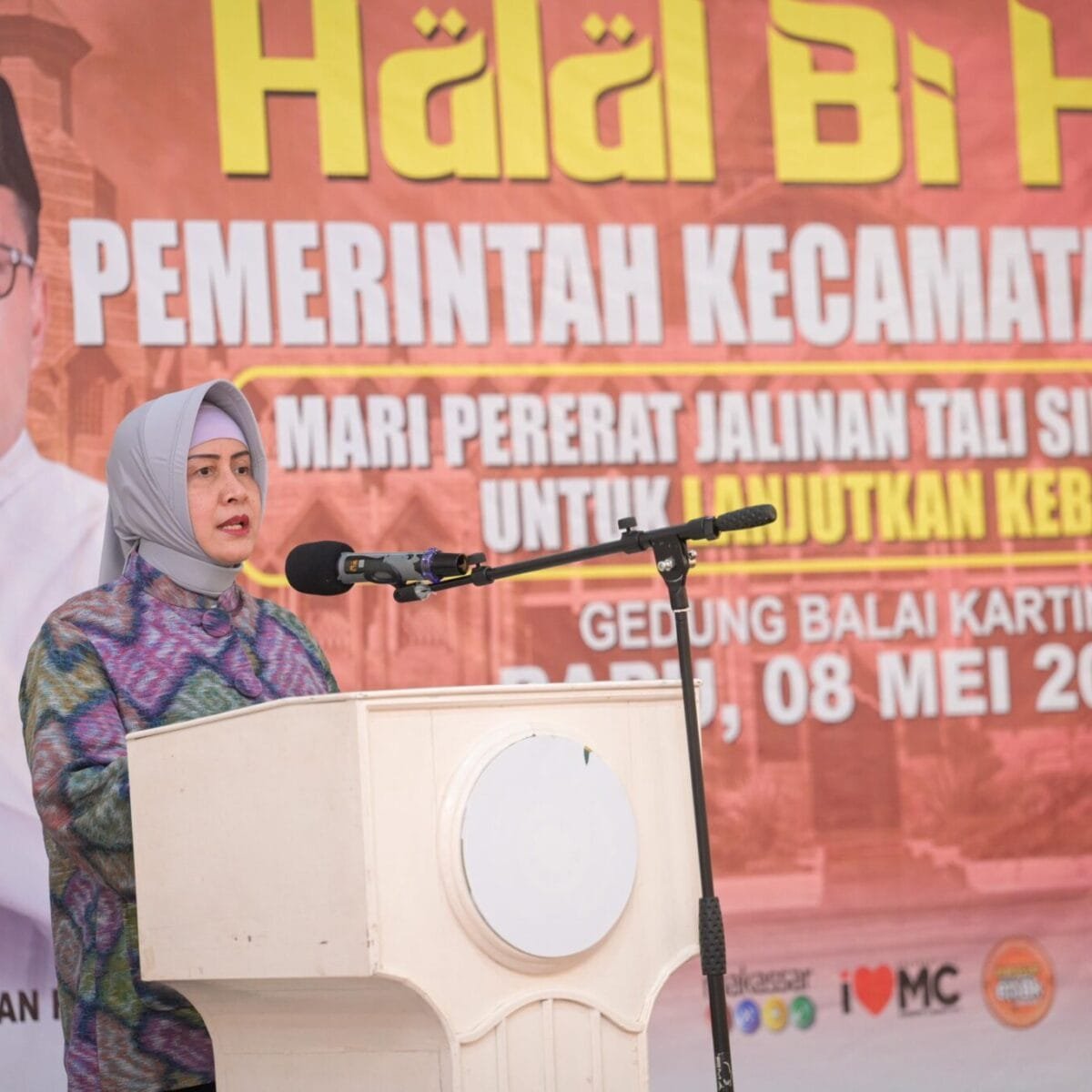 Indira Yusuf Ismail Hadiri Halal bi Halal di Bontoala, Warga Teriak; Lanjutkan Kebaikan Demi Rakyat