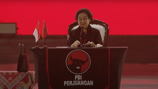 megawati di rakernas pdip di kawasan ancol jakarta utara 2 169