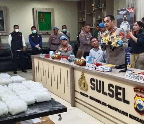 terkuak pengedar sabu 30 kg yang diringkus sudah pernah loloskan 17 kg di sulsel sge