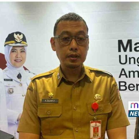 Sekda Makassar, Andi Zulkifli Nanda, saat konferensi pers pengumuman seleksi terbuka jabatan eselon II di Balai Kota Makassar, 4 Agustus 2025. (Foto: Pemkot Makassar)