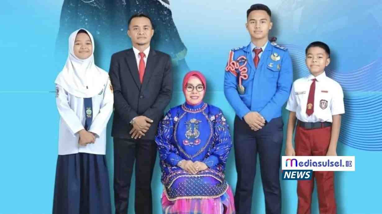 AKMIL - Foto keluarga Andi Asmar Sulhadi anak Andi Asman Sulaiman. Andi Asmar lolos ke Akademi Militer (Akmil) 2025. /DOKUMEN : ISTIMEWA
