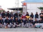 Foto bersama 16 anggota Paskibra Kecamatan Maros Baru usai latihan intensif jelang HUT ke-80 RI, Rabu (13/8/2025)