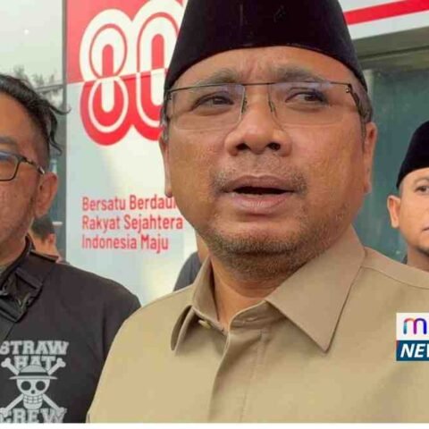 Mantan Menteri Agama, Yaqut Cholil Qoumas, saat menghadiri agenda pemeriksaan di Gedung Merah Putih KPK, Jakarta, Kamis (7/8/2025)/DOKUMEN : Kompas.com