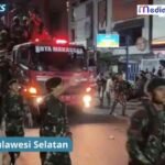 TNI Ikut Amankan Proses Pemadaman Api di Gedung DPRD Sulsel