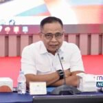 Sekjen ATR/BPN Pudji Prasetijanto Hadi saat memimpin Monitoring dan Evaluasi Program 2025 di Aula Prona, Jakarta.