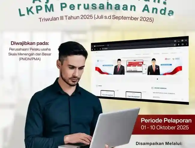Pengumuman resmi DPMPTSP Makassar: Batas waktu pelaporan LKPM 1–10 Oktober 2025, lapor daring di oss.go.id