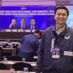 Anggota DPRD Kota Makassar dari Fraksi NasDem, Andi Odhika Cakra Satriawan, saat mengikuti Bimtek Partai NasDem Sulawesi Selatan di Hotel Four Points by Sheraton, Makassar, Sabtu (17/5/2025). Foto: Istimewa