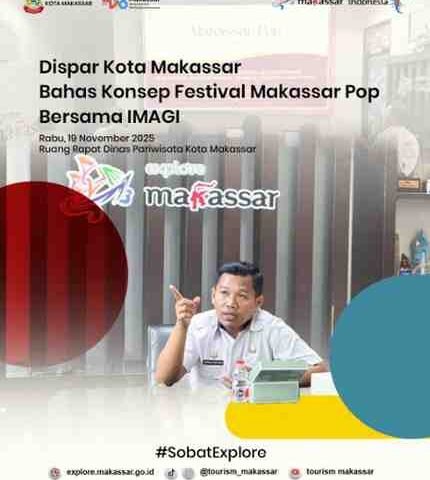Dispar Makassar Bahas Persiapan Festival Kreatif “Makassar Pop 2025” Bersama IMAGI