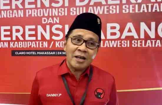 ARW Kembali Pimpin PDIP Sulsel, Danny: Apa Pun Perintah DPP, Saya Siap