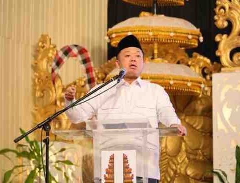 “Menteri Agraria dan Tata Ruang/Kepala BPN, Nusron Wahid, menyampaikan arahan pada Musyawarah Nasional (Munas) MASKI 2025 di Bali, Selasa (25/11/2025).”