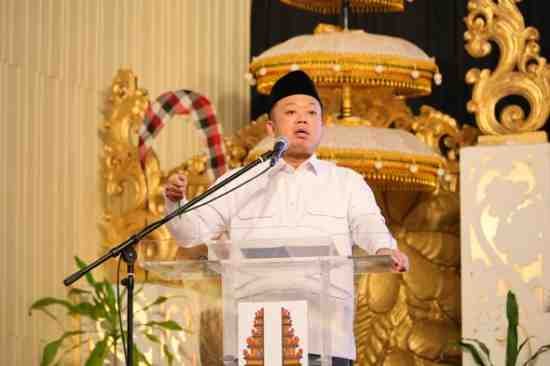 “Menteri Agraria dan Tata Ruang/Kepala BPN, Nusron Wahid, menyampaikan arahan pada Musyawarah Nasional (Munas) MASKI 2025 di Bali, Selasa (25/11/2025).”