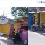 Usai Penertiban, PKL Ujung Tinumbu Makassar Kompak Cat Kuning Lapak: “Biar Rapi”