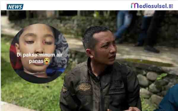 AYAH KORBAN — Anwar Satibi (38), ayah NS (12), memberikan keterangan terkait meninggalnya putranya yang diduga menjadi korban penganiayaan di Desa Bojongsari, Kecamatan Jampangkulon, Kabupaten Sukabumi, Jawa Barat. Kasus tersebut masih dalam penyelidikan aparat kepolisian./IST