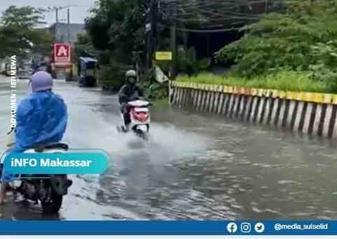 Terendam Parah, Jalan Penghubung Maros–Makassar Sempat Terputus