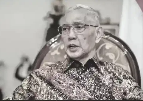 Wakil Presiden ke-6 Republik Indonesia, Try Sutrisno, meninggal dunia pada Senin (2/3/2026). Try Sutrisno meninggal 3723118035 1