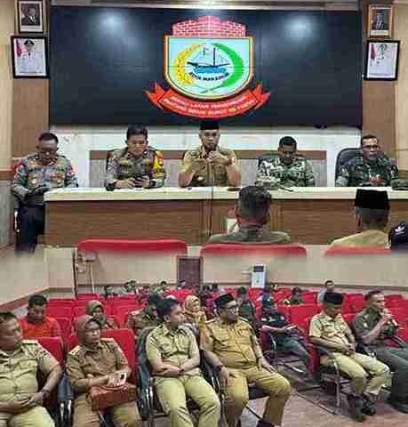 Camat Ujung Tanah Andi Unru Gelar Rakor Bersama TNI-Polri dan OPD Makassar