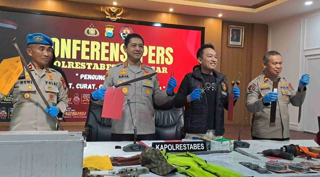 geng motor tebas remaja 13 tahun di makassar polisi jerat pelaku dengan pasal berlapis terancam 9 tahun bui
