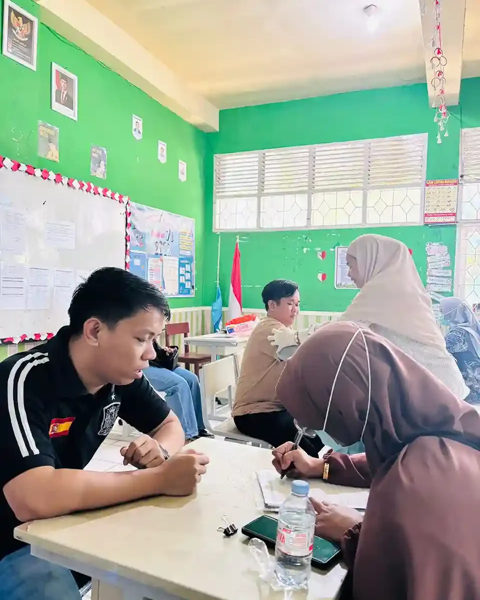 KLA SMP Negeri 4 Makassar Gelar Cek Kesehatan Gratis dan Donor Darah