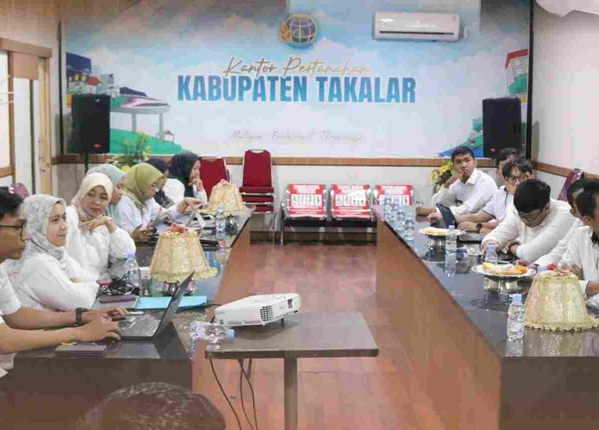 Kantor Pertanahan Takalar Terima Monev Keuangan dan BMN dari Kanwil BPN Sulsel