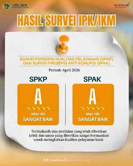 Hasil Survei April 2026, Pelayanan Kantah Takalar Raih Predikat Sangat Baik 1 WhatsAppImage2026 05 12at14.11.46