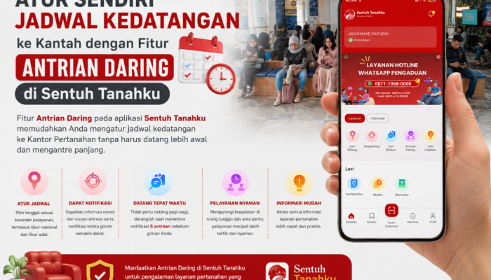 Antrian Daring Sentuh Tanahku Permudah Layanan Pertanahan Makassar