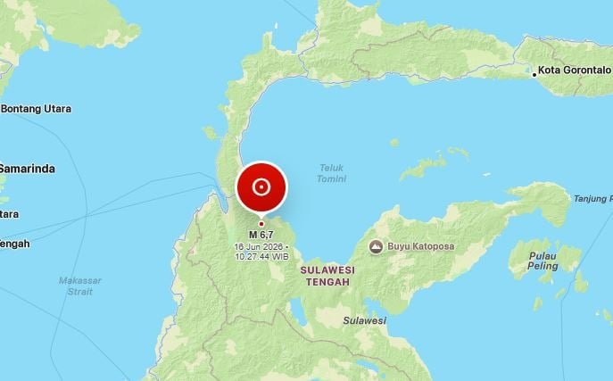 Gempa M6,7 Guncang Palu, BMKG Pastikan Tidak Berpotensi Tsunami