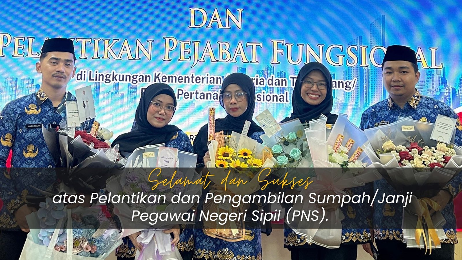 Kantor Pertanahan Makassar Ucapkan Selamat atas Pelantikan PNS Baru