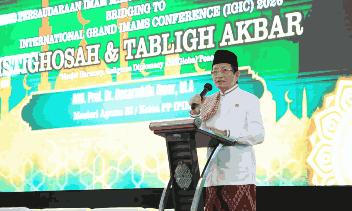 Menag Nasaruddin Umar Ajak Imam Masjid Se-Sulsel Wujudkan Islam Damai dan Moderat