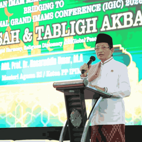 Menag Nasaruddin Umar Ajak Imam Masjid Se-Sulsel Wujudkan Islam Damai dan Moderat