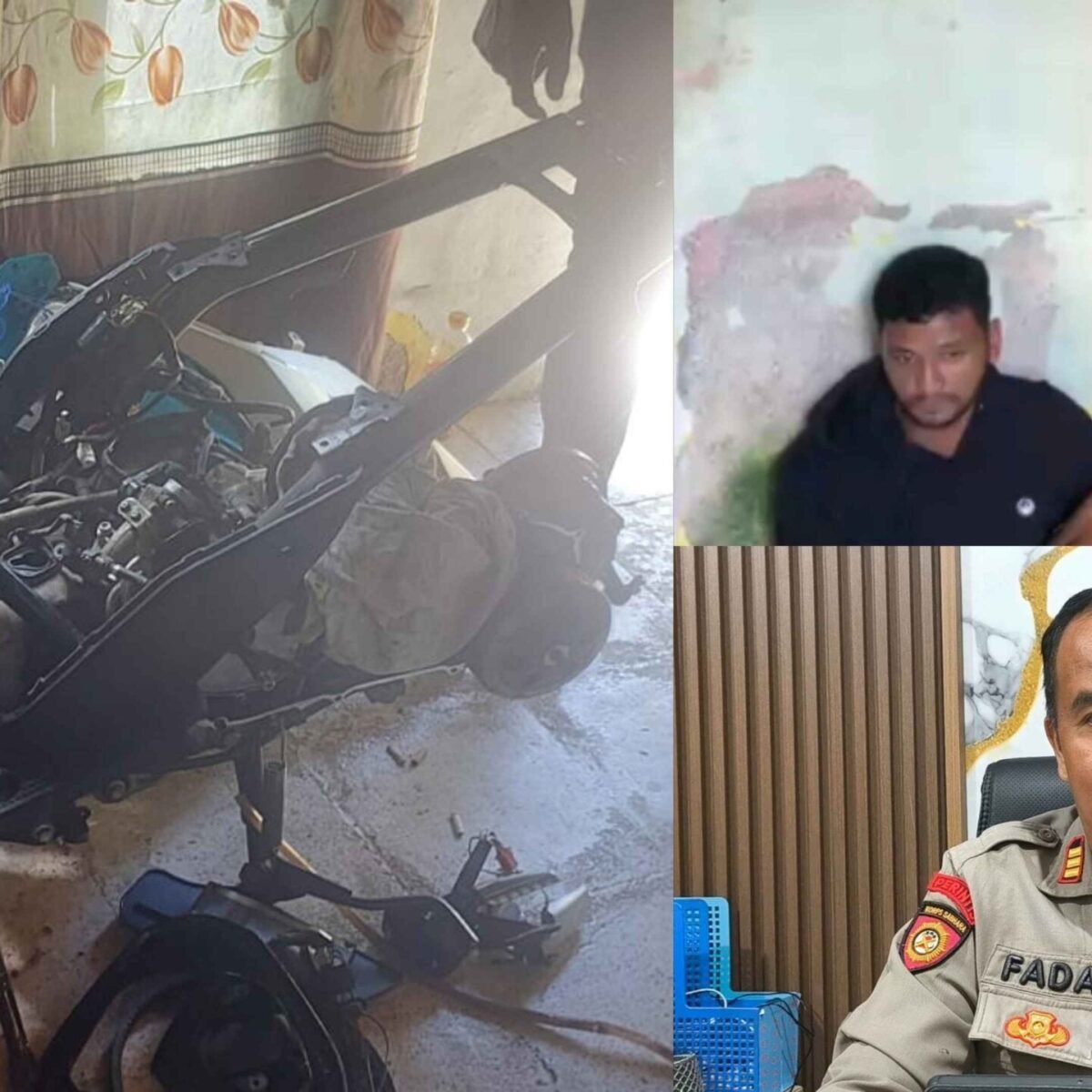 Polisi Bongkar Rumah Penampungan dan Pembongkaran Motor Curian di Makassar, Satu Pelaku Ditangkap