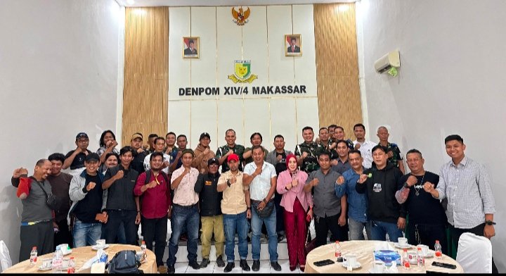 Dandenpom XIV/4 Makassar Perkuat Sinergi dengan Insan Pers Melalui Silaturahmi 1 IMG 20260721 164231