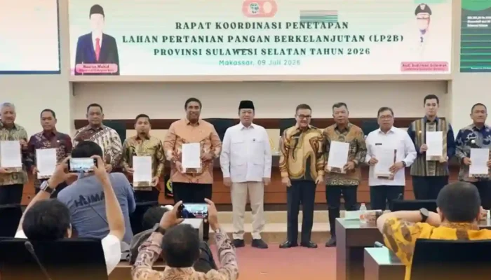 Sulsel Capai 88,05% Perlindungan Lahan Pertanian Pangan Berkelanjutan, Melampaui Target Nasional 87%