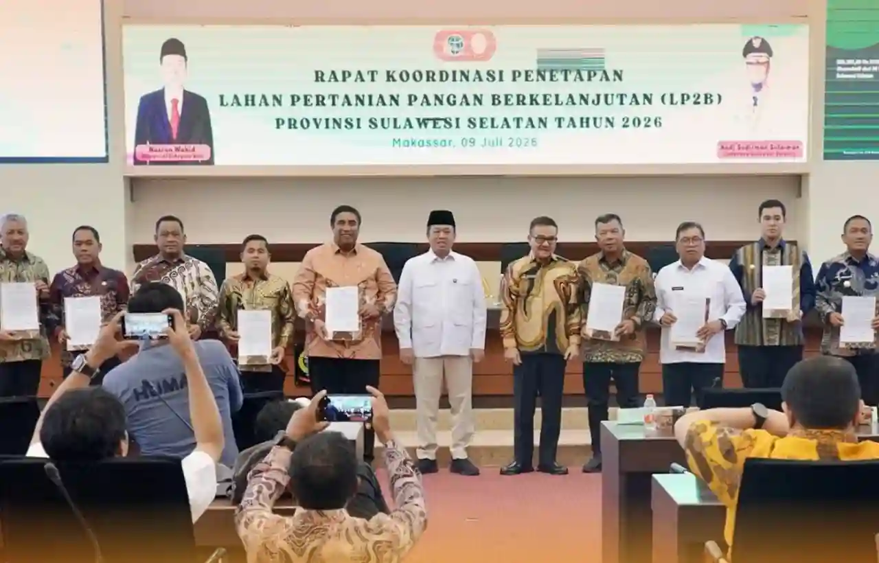 Sulsel Capai 88,05% Perlindungan Lahan Pertanian Pangan Berkelanjutan, Melampaui Target Nasional 87% 1 d38833b8 1b51 4d9e 85b9 7e8659979d07
