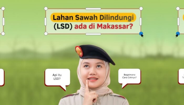 Masyarakat Makassar Bisa Cek Status Lahan Sawah Dilindungi Lewat Situs ATR/BPN