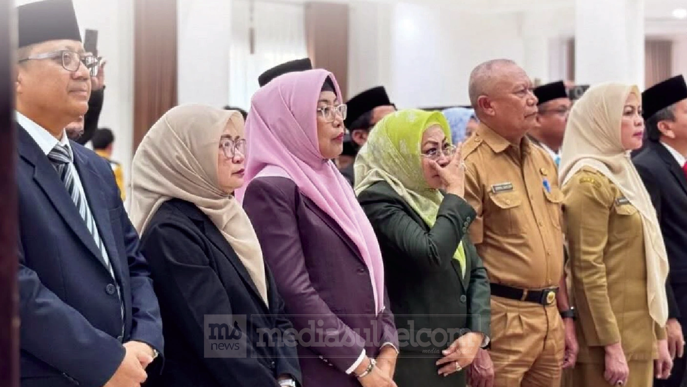 Kepala Dinas Pertanahan Kota Makassar Sri Sulsilawati menghadiri pelantikan Pimpinan BAZNAS Kota Makassar periode 2026–2031