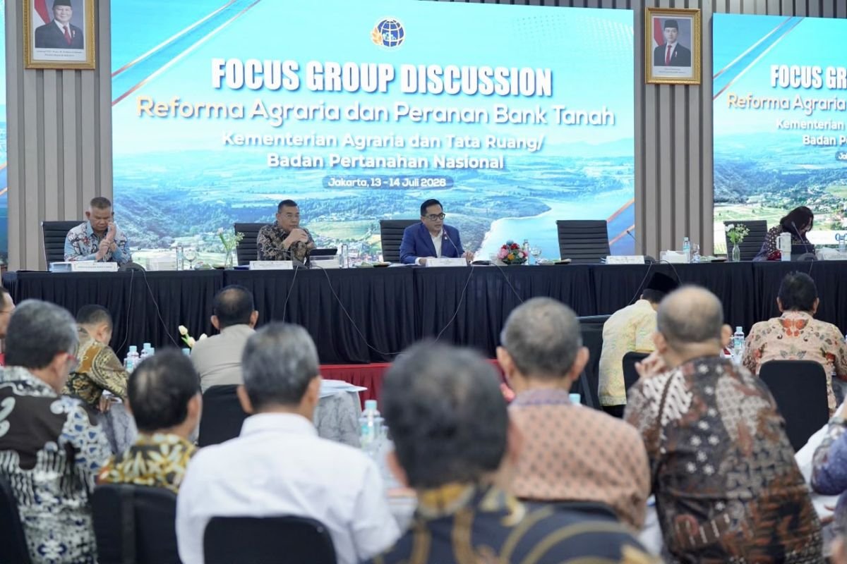 ATR/BPN dan Komisi II Perkuat Reforma Agraria serta Peran Bank Tanah 1 FGD ATR/BPN Komisi II DPR RI dan Badan Bank Tanah di Jakarta pada 13 Juli 2026