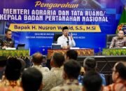 Nusron Minta Transformasi Layanan Pertanahan Berorientasi Kepuasan Warga 12 Menteri ATR Kepala BPN Nusron Wahid memberikan pembinaan layanan pertanahan kepada jajaran BPN Aceh pada 24 Juli 2026
