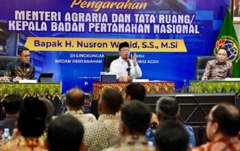 Nusron Minta Transformasi Layanan Pertanahan Berorientasi Kepuasan Warga 6 Menteri ATR Kepala BPN Nusron Wahid memberikan pembinaan layanan pertanahan kepada jajaran BPN Aceh pada 24 Juli 2026
