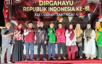 Camat Manggala dan Ketua TP PKK Hadiri Pesta Rakyat HUT RI Ke-81 di Tiga Kelurahan