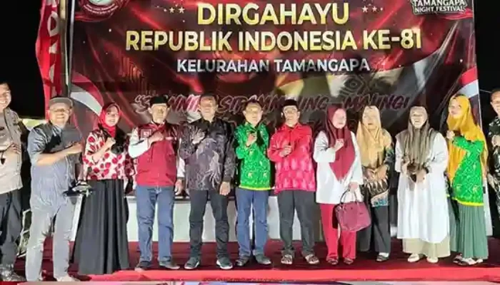 Camat Manggala dan Ketua TP PKK Hadiri Pesta Rakyat HUT RI Ke-81 di Tiga Kelurahan