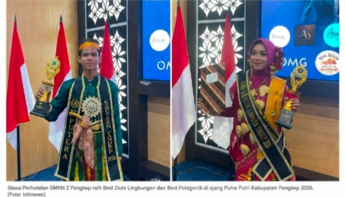 Keren! Siswa Perhotelan SMKN 2 Pangkep Borong Gelar di Putra Putri Pangkep 2026, Sabet Best Duta Lingkungan dan Fotogenik