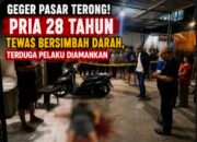Geger Pasar Terong! Pria 28 Tahun Tewas Bersimbah Darah, Terduga Pelaku Diamankan