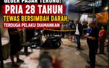 Geger Pasar Terong! Pria 28 Tahun Tewas Bersimbah Darah, Terduga Pelaku Diamankan