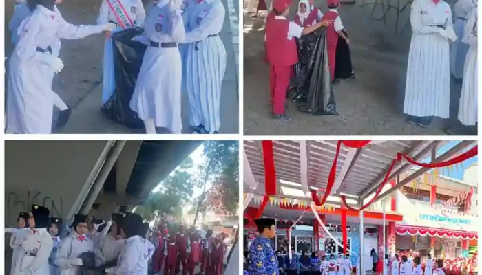 SDN Karuwisi 2 Gelar Jelajah Sampah untuk Kemerdekaan RI