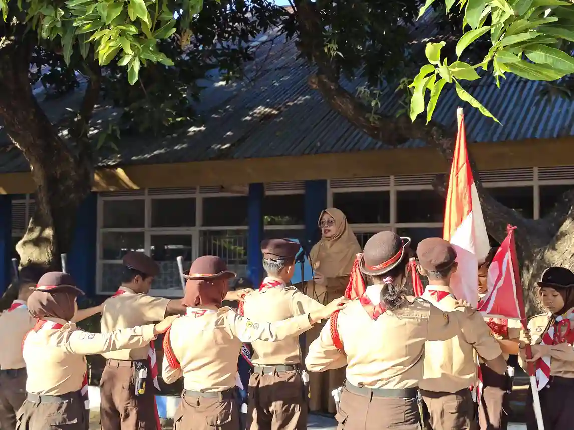 SMP Negeri 24 Makassar Lantik Pengurus Dewan Penggalang Gudep 11zon