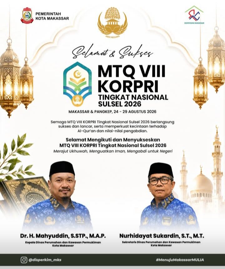 Dukungan Disperkim Makassar untuk MTQ VIII KORPRI 2026