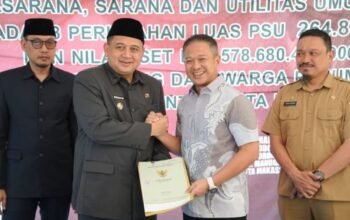 Disperkim Makassar Siapkan Perencanaan PSU Senilai Rp578,68 Miliar 11 Wali Kota Makassar menerima PSU dari pengembang