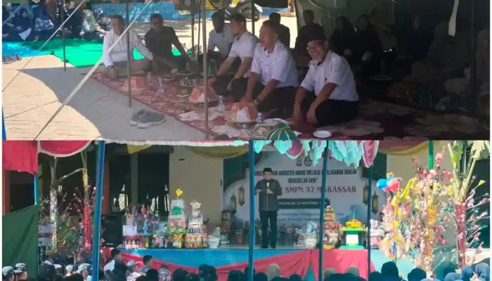SMP Negeri 32 Makassar Gelar Peringatan Maulid di Halaman Sekolah