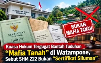 Kuasa Hukum Tergugat Bantah Tuduhan Mafia Tanah di Watampone, Sebut SHM 222 Bukan Sertifikat Siluman 6 IMG 20260918 162753