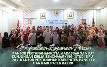 Studi tiru peralihan hak di Kantor Pertanahan Kota Makassar oleh Kantah Pangkep dan Barru